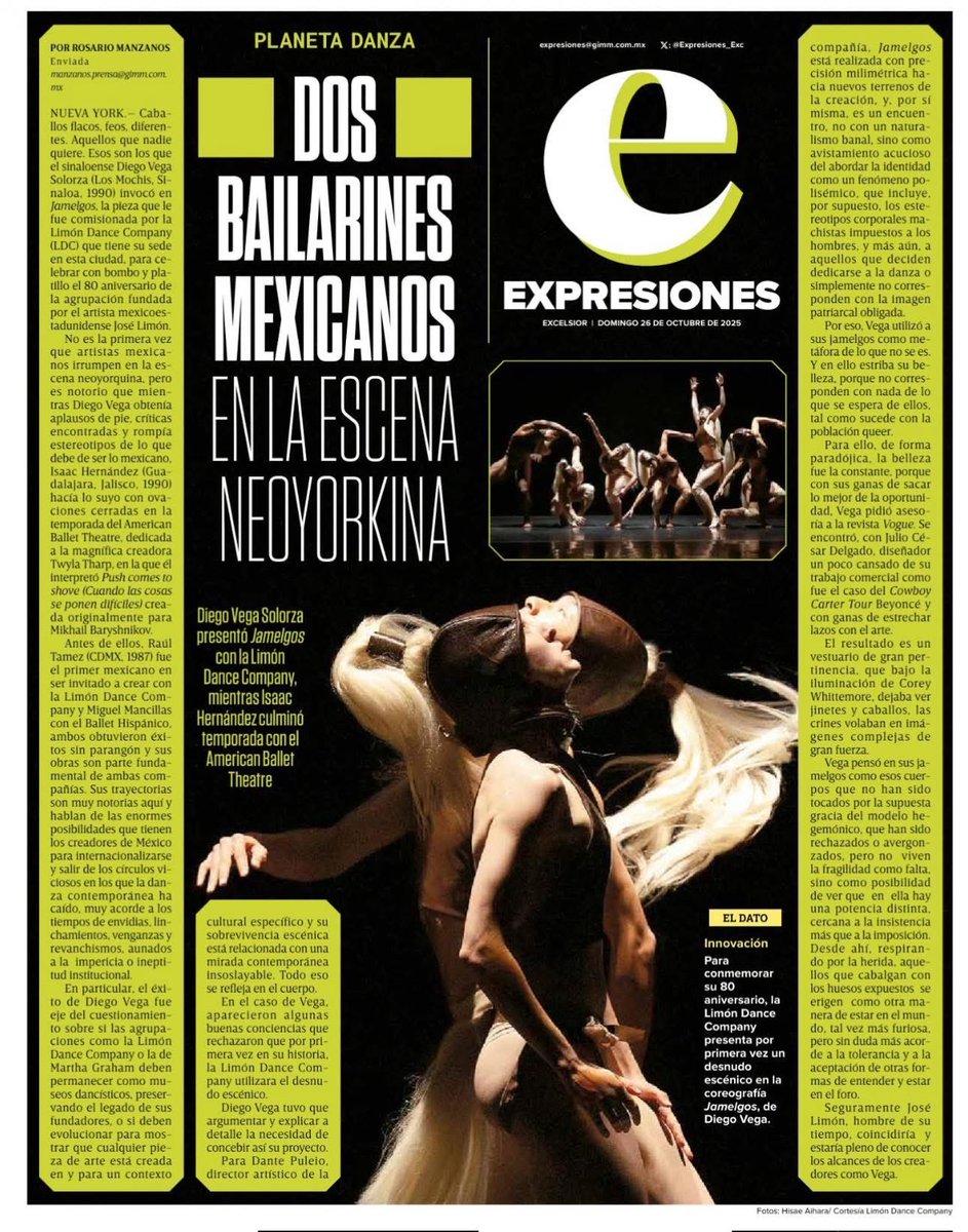 Planeta Danza. Triunfan los mexicanos en NY.
<a href="/DanzadanceOrg/">DANZADANCE ORG</a> <a href="/ortaquechel20/">Orlando Taquechel</a>