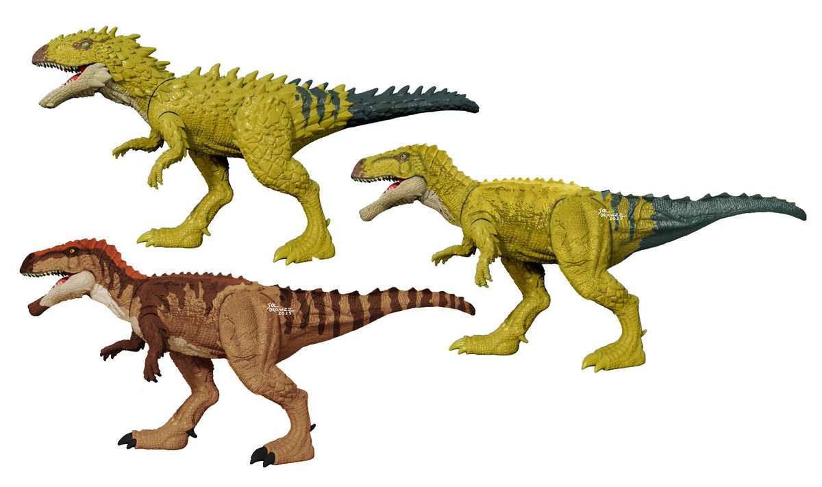 Lucca2951's tweet image. Mattel&apos;s Spectrovenator toy is... a disappointment to say the least.
So I did these edits where it actually looks like a normal animal, sure next year&apos;s toyline is about mutations but.. c&apos;mon 😕

#JurassicPark #JurassicWorld #Mattel