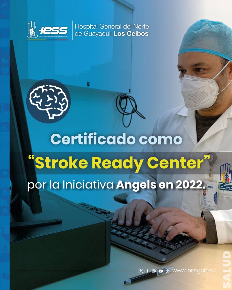 🏅Somos un hospital preparado para salvar vidas.

Contamos con un equipo de especialistas en neurología y tecnología de punta para una atención rápida y segura.

💙Acreditados como uno de los centros mejor preparados para la atención integral de infarto cerebral.