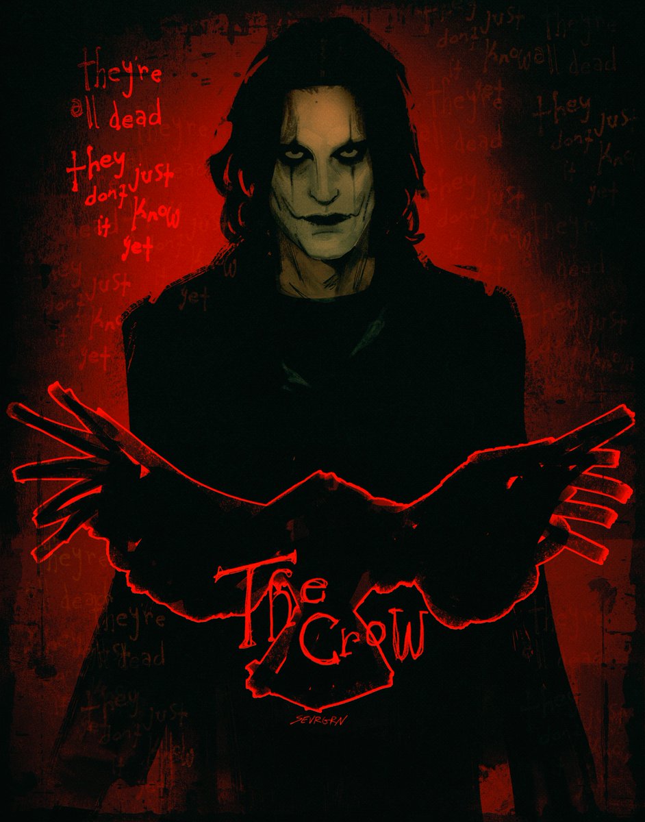 #thecrow trying to get more art done in time for halloween