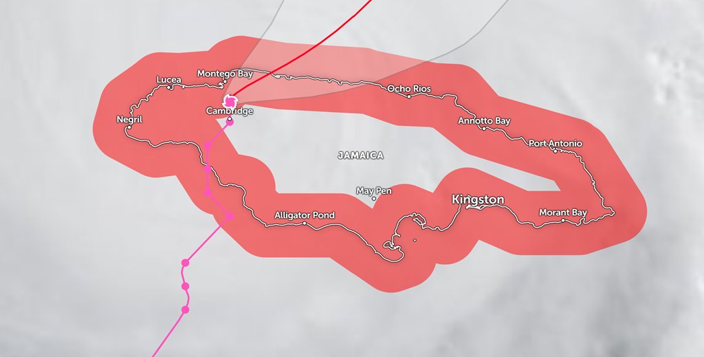 ferozwala's tweet image. #Breaking 
Melissa downgraded to #Category_4

#Hurricane_Melissa has been downgraded to a Category 4 storm by the #US&apos; National Hurricane Centre as it tracks through #Jamaica.
x.com/ferozwala/stat…
The hurricane&apos;s centre was about 10 miles south of Montego Bay, the NHC says in…