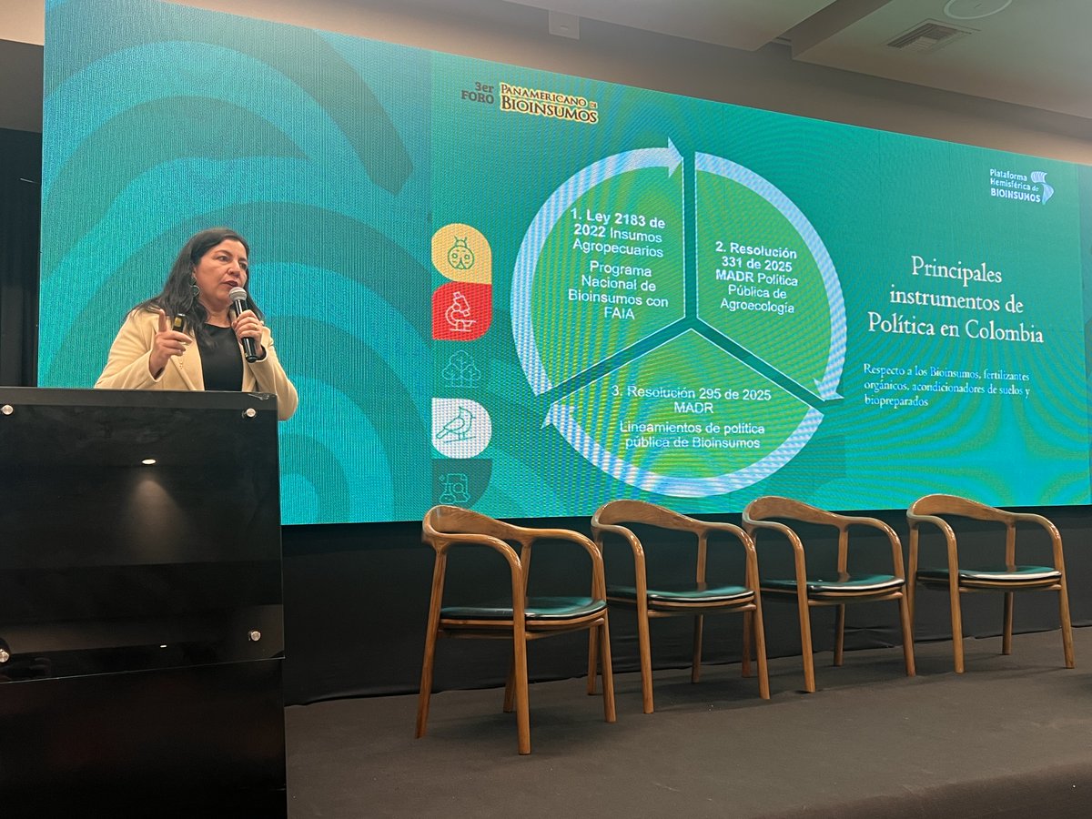 Cooperación regional sobre bioinsumos es clave para la transformación del agro de las Américas, destacan autoridades de Colombia y especialistas en foro organizado por IICA y socios en ese país.
👉📰: iica.int/es/prensa/noti…