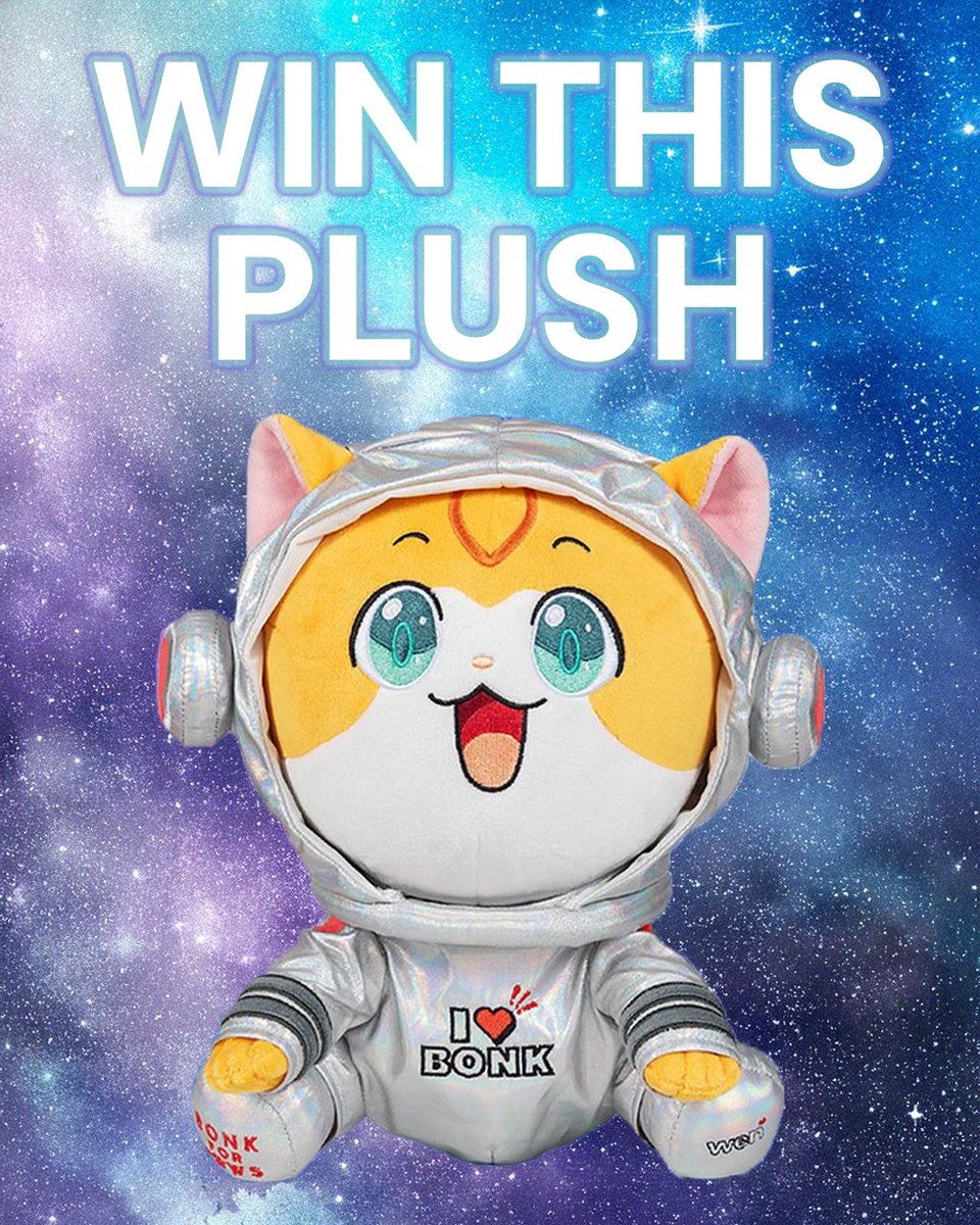 INCOMING GIVEAWAY MESSGE

Here's how to win a limited edition Bonk x Wen plush ($60 value):
 
1) Follow @playgrounddrops, <a href="/bonk_inu/">BONK!!!</a>, <a href="/wenwencoin/">Wen</a>, and <a href="/buddiesforpaws/">BFP</a>

2) Comment + RT + tag a friend you'd fly to space with!

A winner will be selected 1 hour prior to tomorrow's