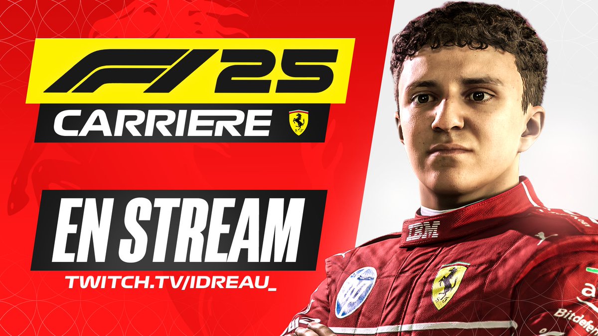 🚨 EN LIVE !

Objectif du soir dans cette nouvelle soirée Carrière F1 25 : QUE LA WIN ! ⚡️

▶️ twitch.tv/idreau_