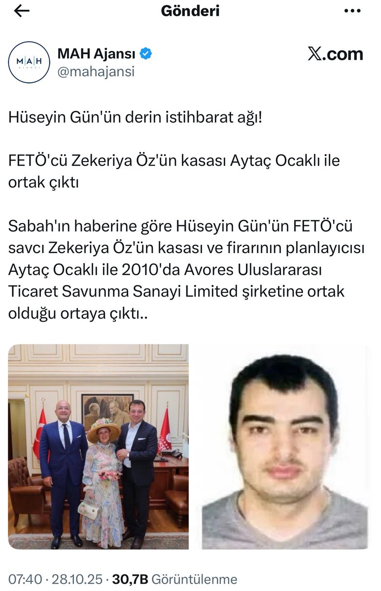 Ooo işi Zekeriya Öz’e bağladıklarına göre işin içinde Ergenekon vardır ve Ekrem İmamoğlu’nu hapiste çürütmeye kararlılar demektir.

Özgür doğru söyle sen de mi itirafçısın?

Ekrem çıkamasın diye Ergenekoncu yargı mensupları ciddi destek veriyormuş bunu neden hiç