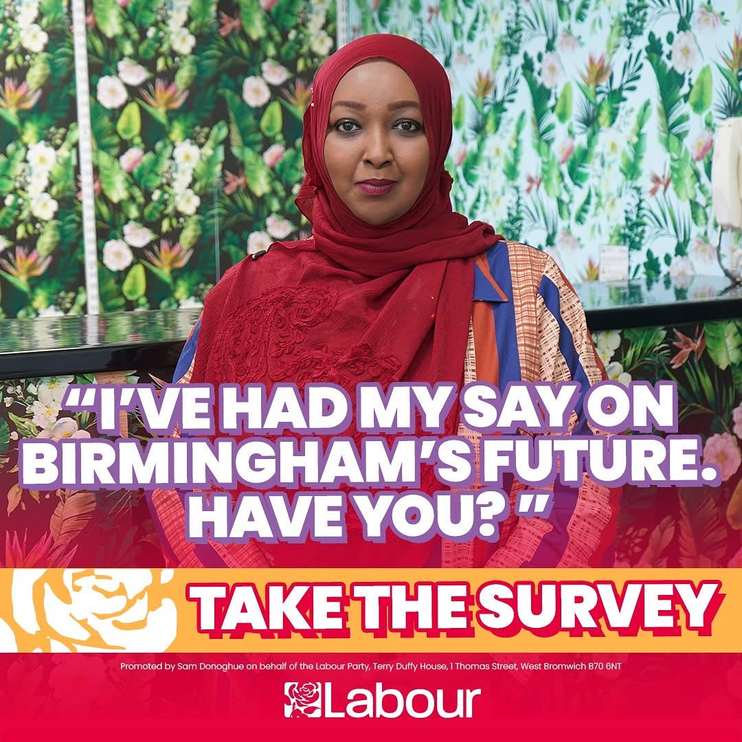 Have your say on Birmingham's future and fill out the community survey here: 👉🏽 survey.labour.org.uk/birminghamcomm…