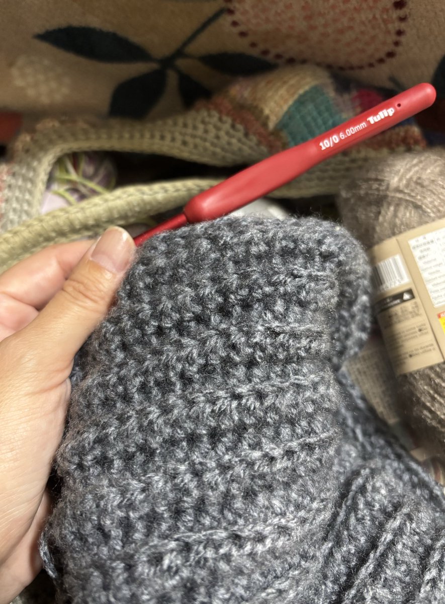 takapipi_3's tweet image. おはようございまっ😌
早朝からネックウォーマ〜編み編み🧶😇
#編み物好きな人と繋がりたい