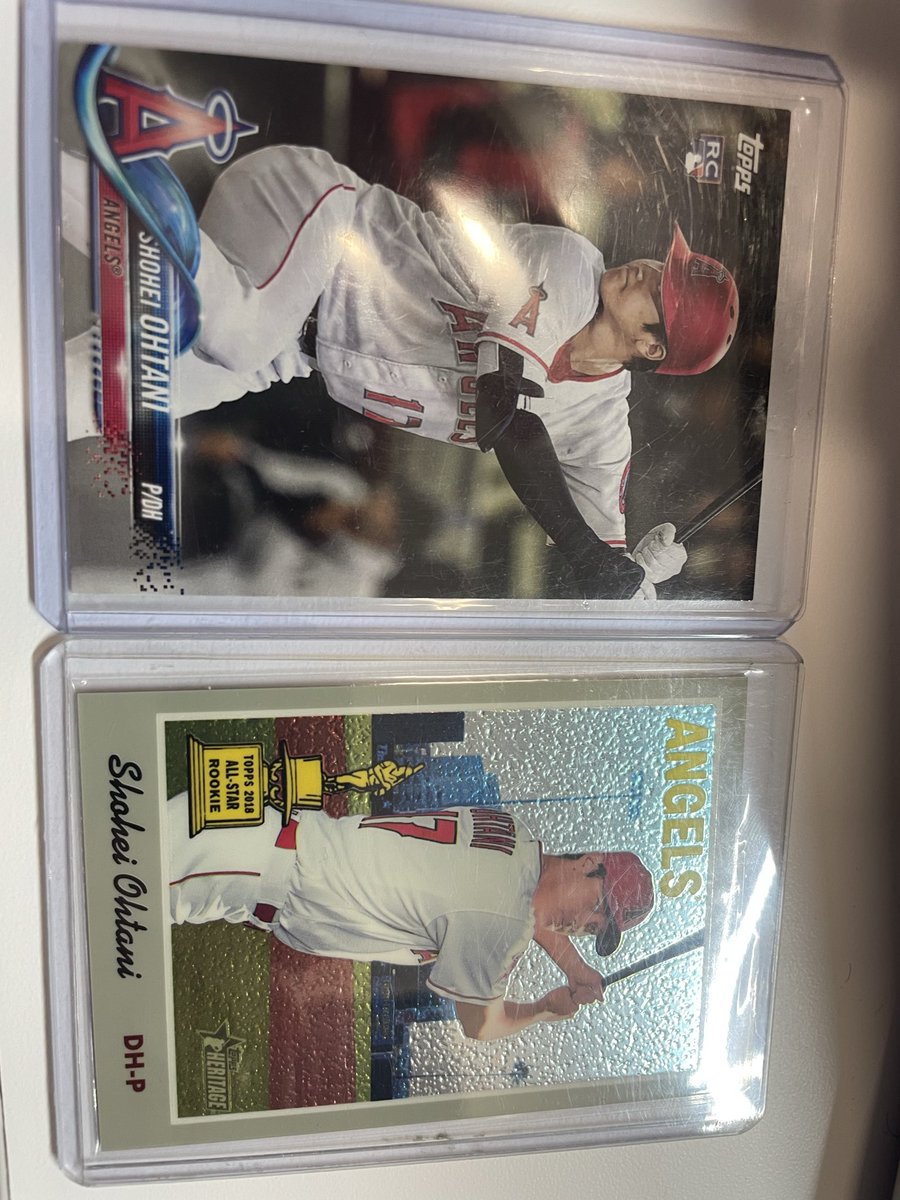 alhilton1's tweet photo. @mcardcollectors Make me an offer on 25 Ohtani’s.   I can scan the cards in to demonstrate condition for a serious offer.  Only one numbered /999 https://t.co/wcvRxSF9UW