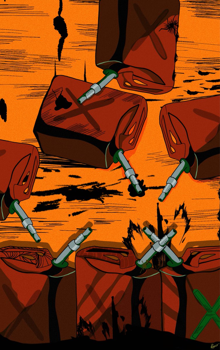 My next piece is ready 

“Fuel Wars”

Open Edition 

Available only 

24 hours 

0.001 E 

Gas or not Gas just gasoline oil wars one for gas one for the humans just a war where someone always needs more 
Just wars then exist……