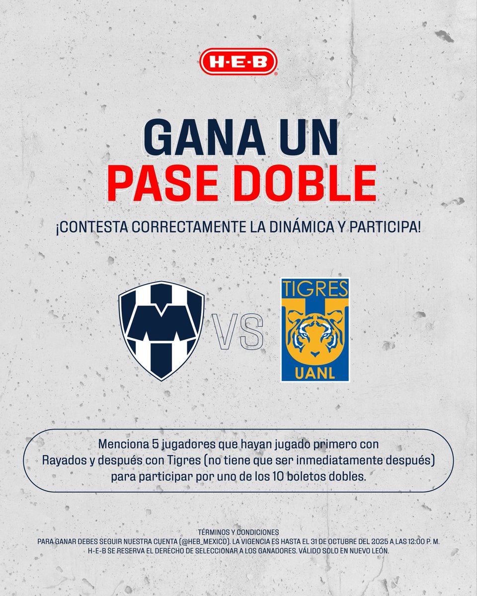 Llegó el Clásico Regio 🔥🤠 y les tenemos 10 pases dobles para los primeros en contestar correctamente 🎟️