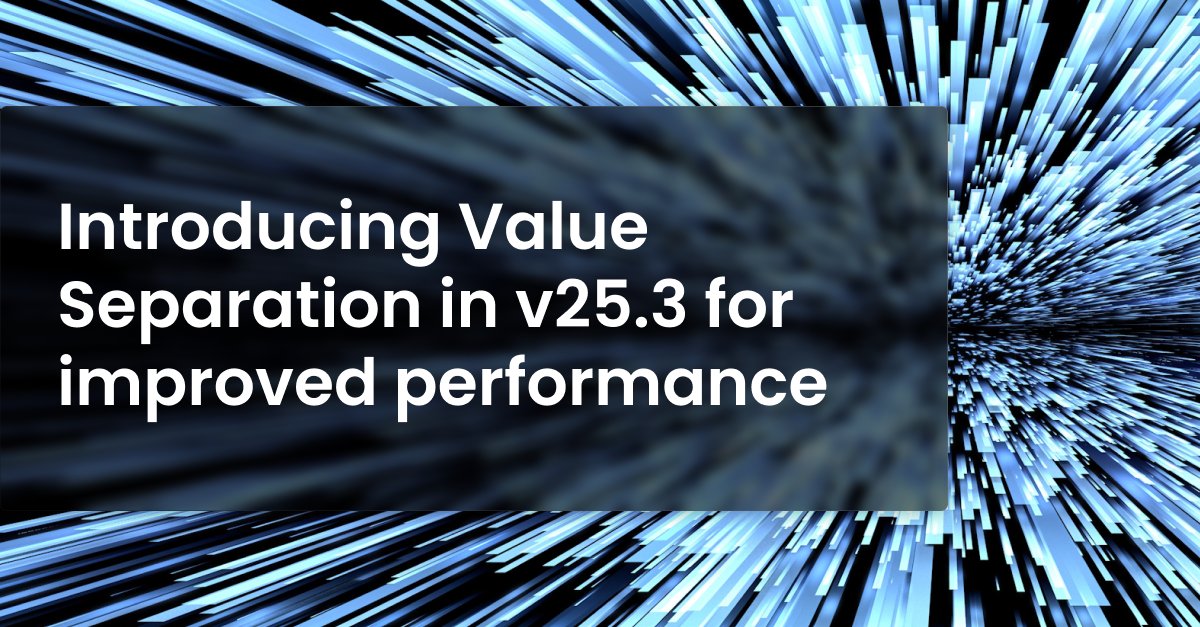 CockroachDB's tweet image. Scaling write-heavy workloads just got simpler.

In CockroachDB 25.3, we introduced value separation at the storage layer (as public preview), delivering 50–60% higher throughput for wide-row, write heavy workloads.

Learn more: cockroa.ch/4nrO4Vw
