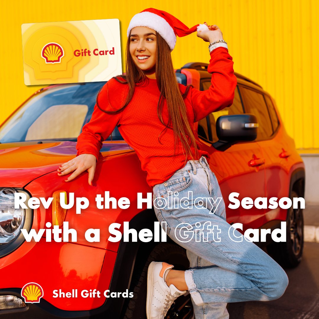 This holiday, give a gift that keeps them moving. Shell Gift Cards make a thoughtful present for friends and family, perfect for fuel, snacks, and holiday adventures! Learn more here: bit.ly/47prisq

#HolidayGifting #ShellGiftCards #GiftIdeas #FuelTheirJourney