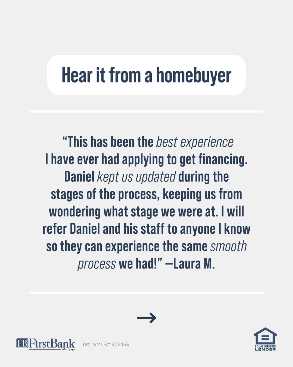 FBMortgage's tweet photo. From first-time buyers to seasoned realtors, Daniel Pate is known for one thing: making the mortgage process smooth and simple. 🏡

With 850+ reviews and nearly 5 stars, he’s earned the trust of his community one closing at a time. We’re proud to have you on our team, Daniel! https://t.co/kY2D9MJLUo