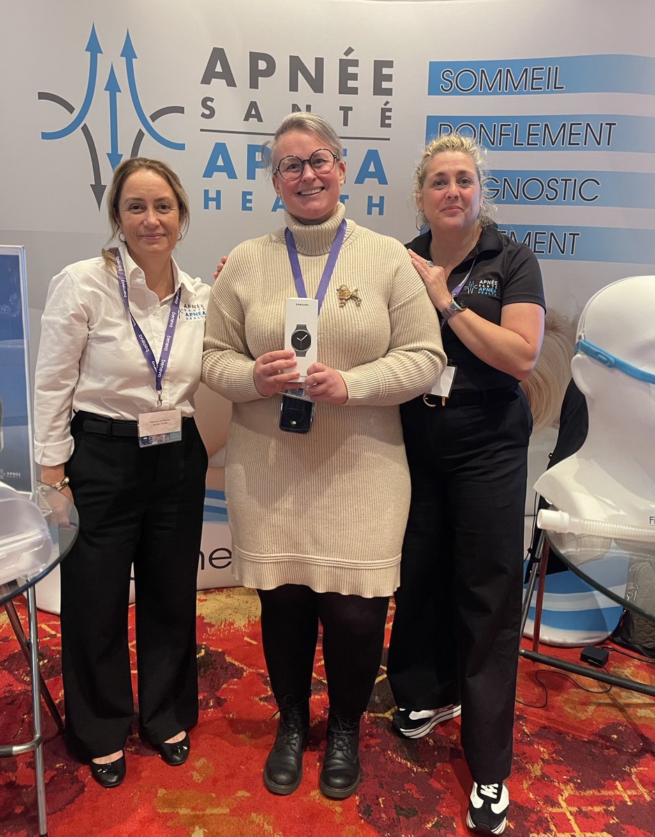 Apnée Santé s'est bien amusée avec nos collègues professionnels de la santé du Québec, plus tôt ce mois-ci au congrès OPIQ 2025!
Et félicitations à Christine B., qui a remporté un Samsung Watch8 lors de notre concours en kiosque!

#ApnéeSanté #congresopiq2025