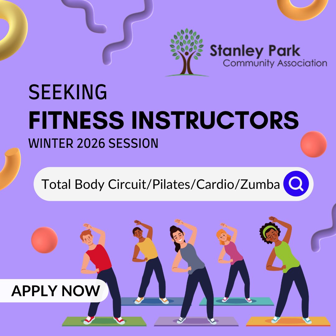 Attention fitness instructors! We are seeking several instructors for our Winter 2026 programs. Please read the posting for all the details: ow.ly/pR1250Xj3Wl
#KitchenerJobs #FitnessClass #ExploreKitchener #KWAwesome #StanleyPark #KitchenerWaterloo