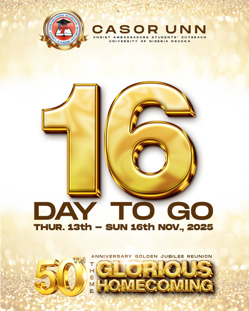 casorunn's tweet photo. 16 Days to Go

As Paul told Timothy, “Fan into flame the gift of God within you.”
We return to the altar to rekindle that holy fire once more.

#CASORUNN50 #GloriousHomecoming #CASOR50Reunion #CASORUNN https://t.co/uGXub1Tz1S