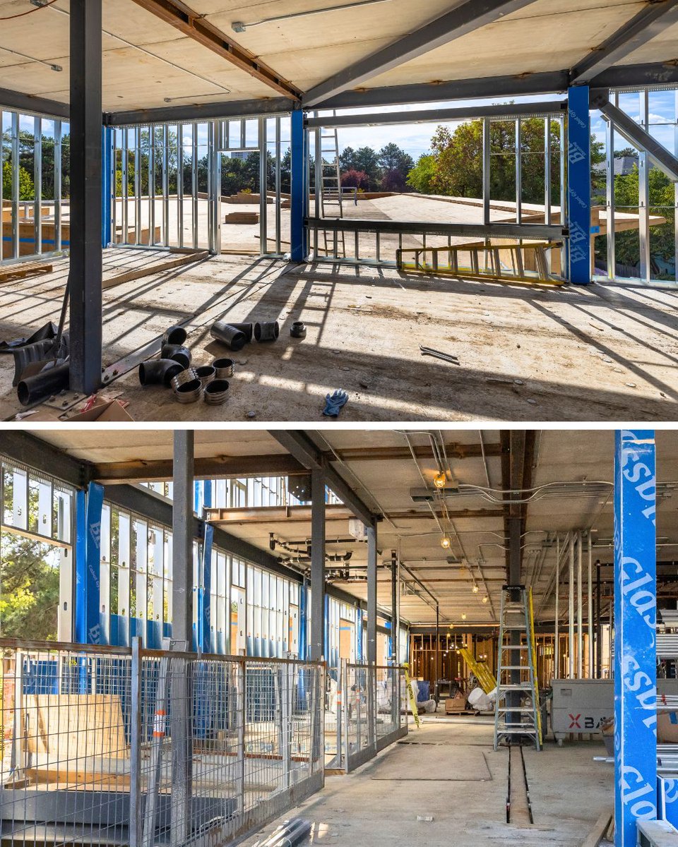 🚧 Project Update: Neshama Hospice | Toronto, ON
“Neshama” means “soul” or “spirit,” and our Krews carry that through the build! 

This period focused on base building and MEP progress tied to fire and occupancy requirements. We advanced exterior work for weather protection,