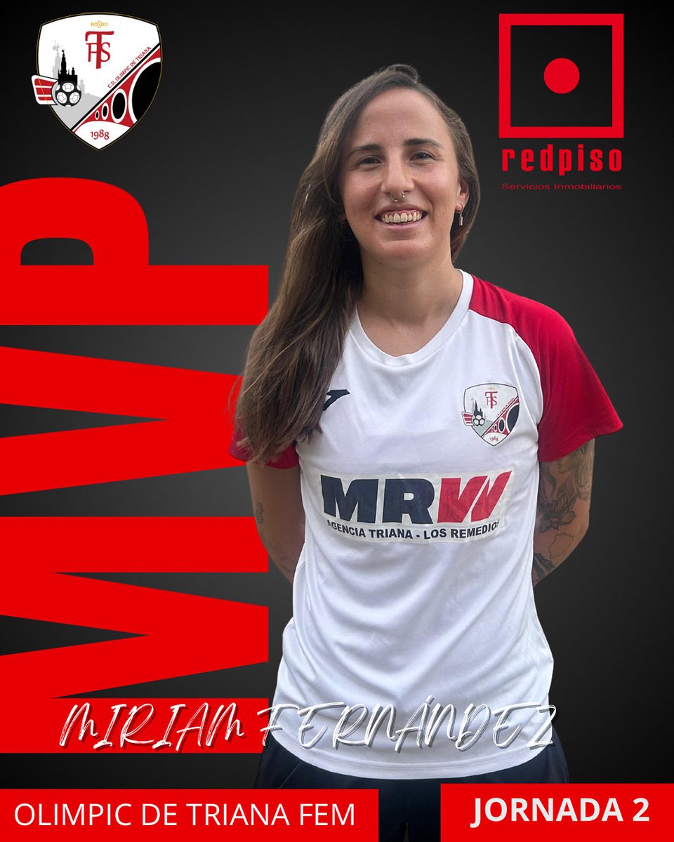 La 𝗷𝘂𝗴𝗮𝗱𝗼𝗿𝗮 𝗥𝗲𝗱𝗽𝗶𝘀𝗼 de la jornada 2 es <a href="/Miri_Fdez/">Miriam</a> 🌟

Fue la que inició la remontada del equipo y vio portería en dos ocasiones.

#olimpicverywell⚪️⚫️🔴