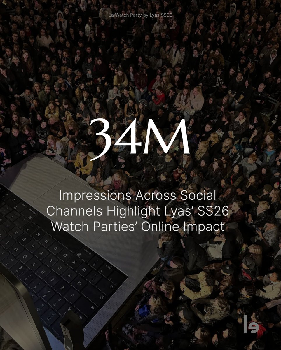 lefty_io's tweet photo. 34M impressions, 4 viral moments, and 1 #AlexConsani’s hair extension 🔥
We tracked #LaWatchParty by #Lyas.
Check full interview with Lyas in our report:
https://t.co/u6eY323jMZ
#watchparty #ss26 #fw https://t.co/Dq2QyEuOVF
