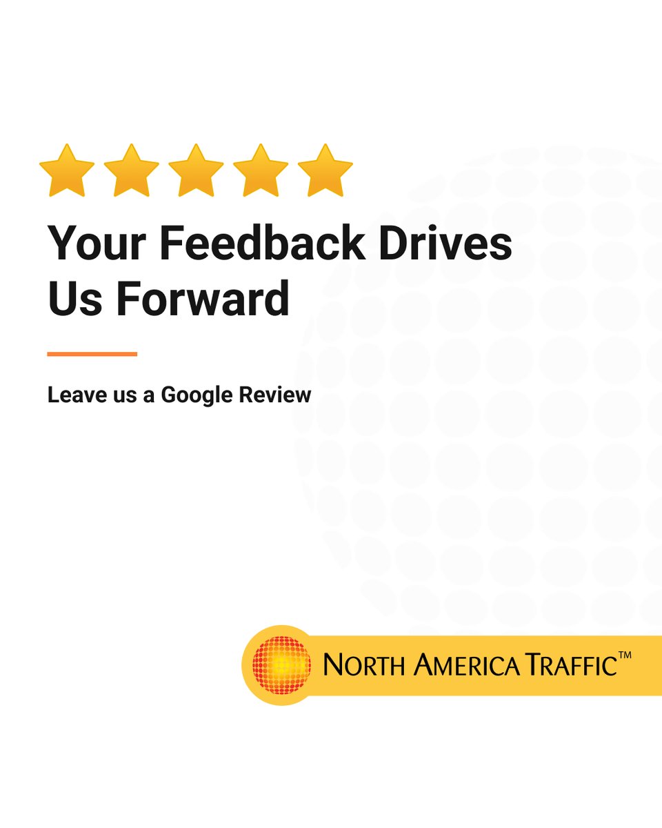 ⭐ Your feedback drives us forward. Have our traffic control solutions made your project safer or smoother? Share your experience. Leave us a Google review &amp; help others discover smarter, safer work zones. bit.ly/4pHnYjy

#WorkZoneSafety #CustomerFeedback #GoogleReview