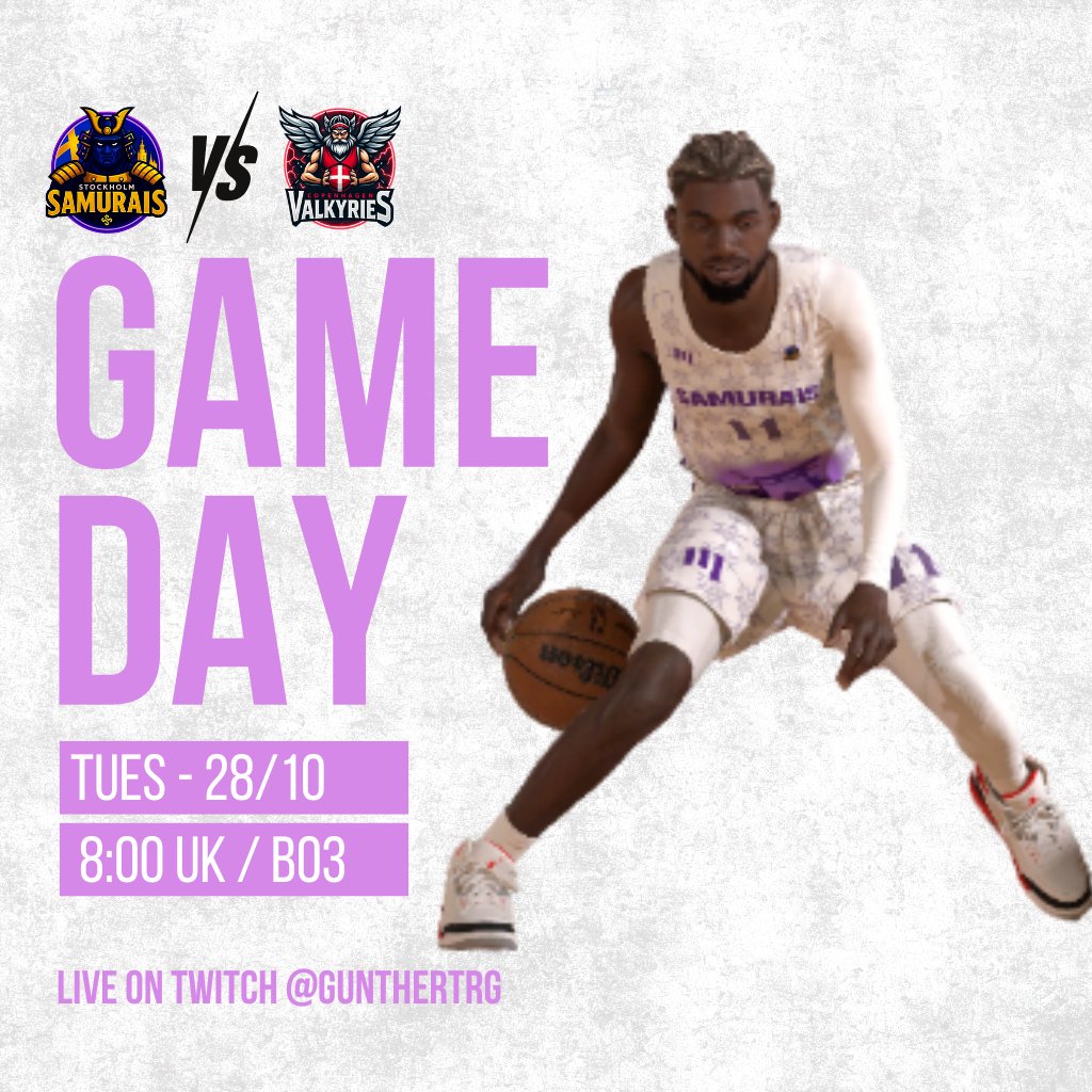 GAMENIGHT 🏀🔥

<a href="/KW5League/">KW5 EU League</a> Final 8 — and we’re up against one of the league favorites, led by MVP Salazar 👀
Every possession counts. Every play matters.

We’re ready for the challenge 💪⚡️

#NBA2K #KW5League #Samurais