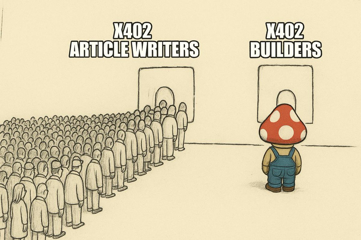 talk about x402, or build it into reality. pick one. you know where we line up already.
