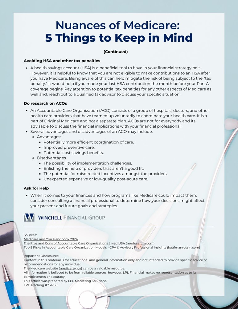 winchell_group's tweet photo. When you first enroll in Medicare, there can be a lot of things to consider. Check out this checklist below for 5 things to keep in mind. 

#Medicare #Enrollment https://t.co/ta3DVkMlVx