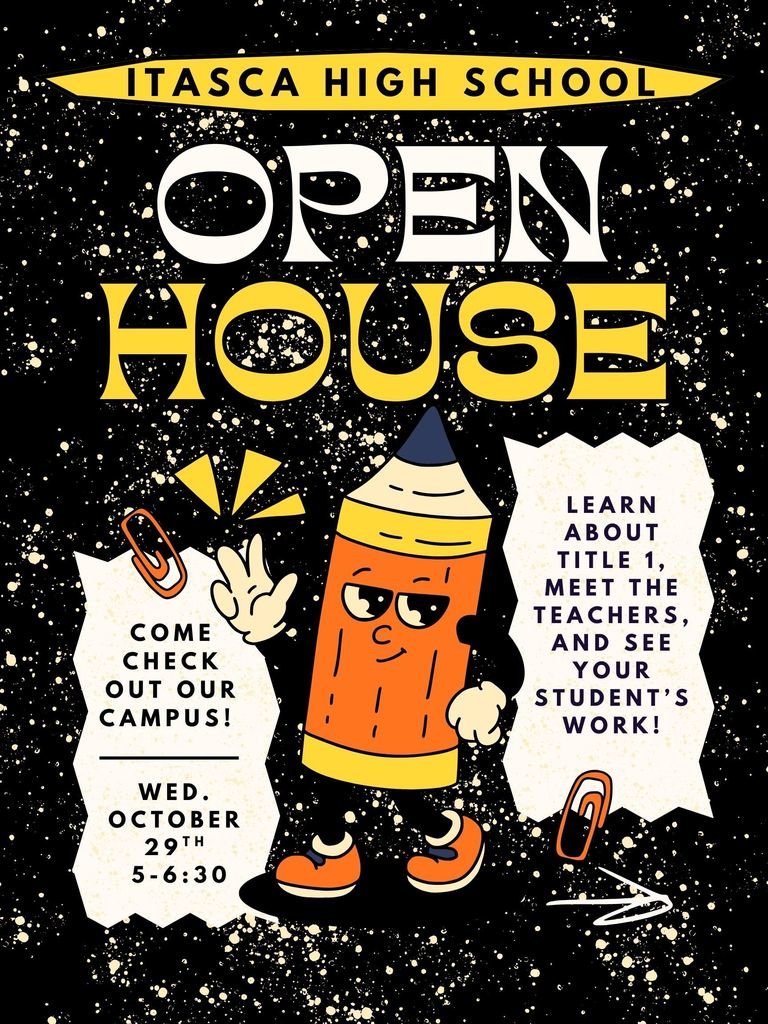 Please join us at Open House on Wednesday, October 29th!  5:00 - 6:30 PM