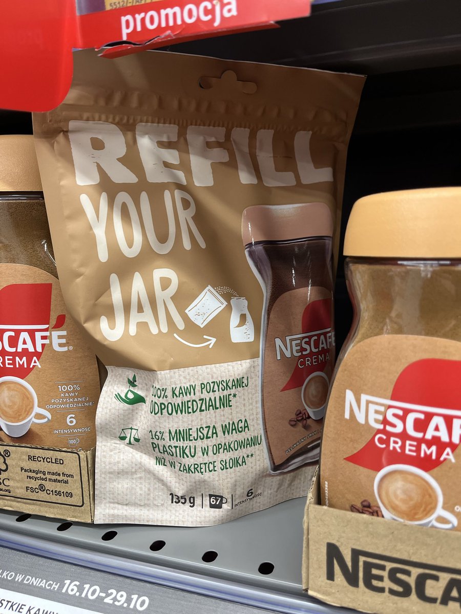 może i żyje pod kamieniem (albo po prostu to przez to że nie pijam na codzień kawy) ale mega zajebista sprawa ze nescafe zrobiło refille do swoich kaw, jeszcze niech popracują nad tym żeby opakowania były bardziej eko i już w ogóle będzie sztos