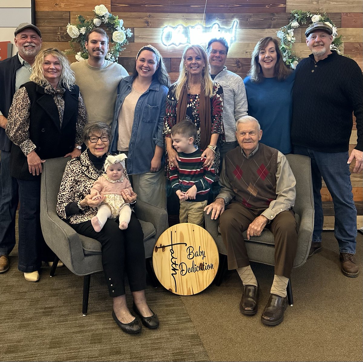 DannyWBennett's tweet image. We had such a beautiful weekend celebrating the Dedication of Lochlan to the Lord at Northview Church Carmel Campus! What a gift she is to our family! Big brother Mac too! Great job Hunter and Abby! We love you all! Super special to have Danny’s parents there too! 4 Generations!