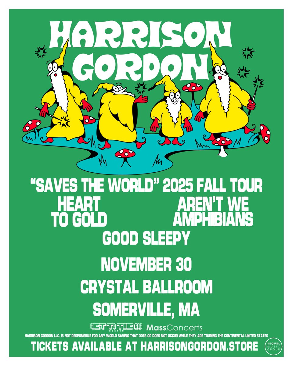 Crazy emo bill happening at <a href="/CrystalSville/">Crystal Ballroom</a> next month! <a href="/harrisongordo13/">harrison gordon is a band</a> with <a href="/Heart2Gold/">Heart to Gold</a>, <a href="/amphibiansCA/">aren’t we amphibians</a> &amp; <a href="/goodsleepyma/">⋆✧ GOOD SLEEPY ✧⋆</a>!

Get your tickets ASAP: hive.co/l/harrisongord…