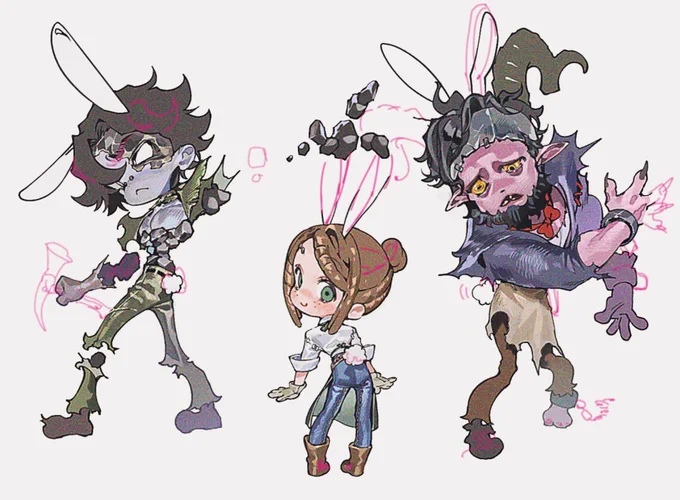 前に描いたミニキャラ