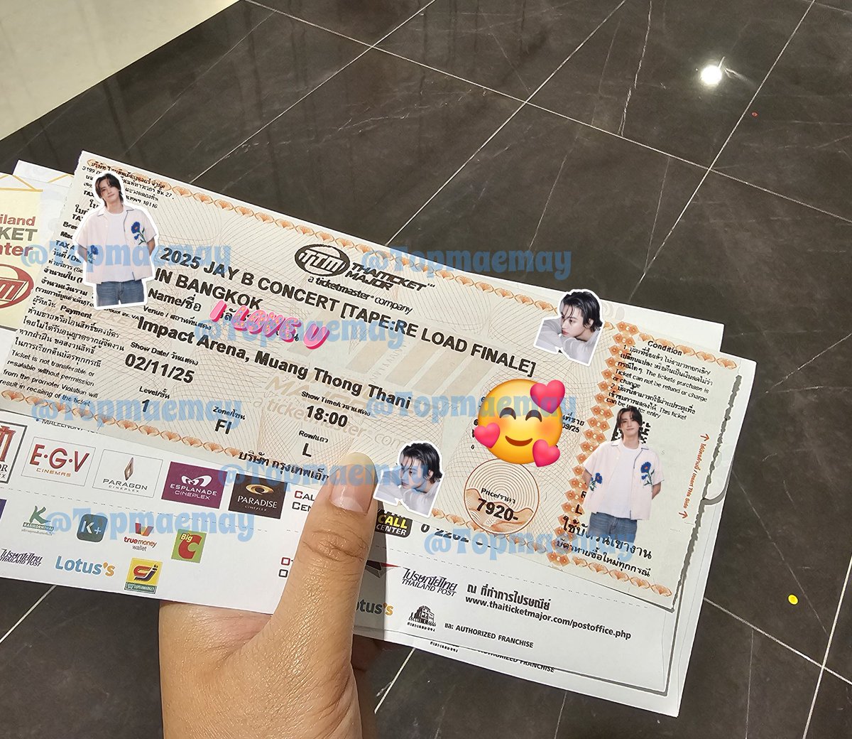 TopMaemay's tweet photo. ขายบัตร 7900 วันที่ 2/11/25
📌โซน Fi แถว L ที่นั่ง 0X

💢💢💢ขาย 7000 บาท💢💢💢

📌ขายพร้อมสิทธิ์ของบัตรเลยค่ะ 

📌มีบัตรอ่อนแล้ว นัดรับได้เลยในกทม.ค่ะ
สะดวกที่ไหนนัดมาได้เลยค่ะ 

สนใจDmมาสอบถามได้ค่ะ

#TAPE_RELOAD_FINALE_BKK 
#TAPE_RE_LOAD_FINALE_BKK https://t.co/qjSXGNDNX7