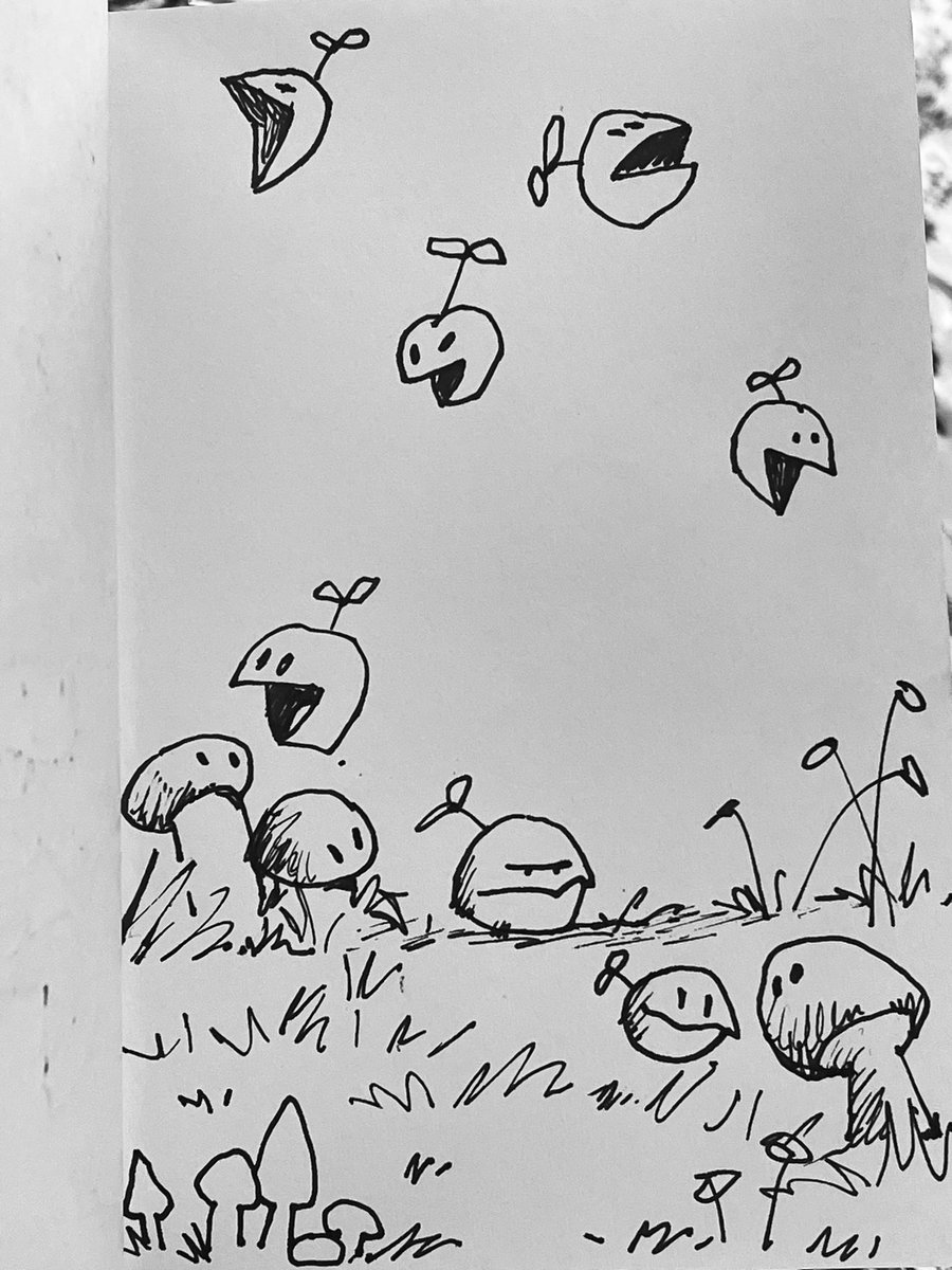 matthewart's tweet image. INVASION OF THE APPLE SWARM!!!
#matthewart #inktober #kidlit