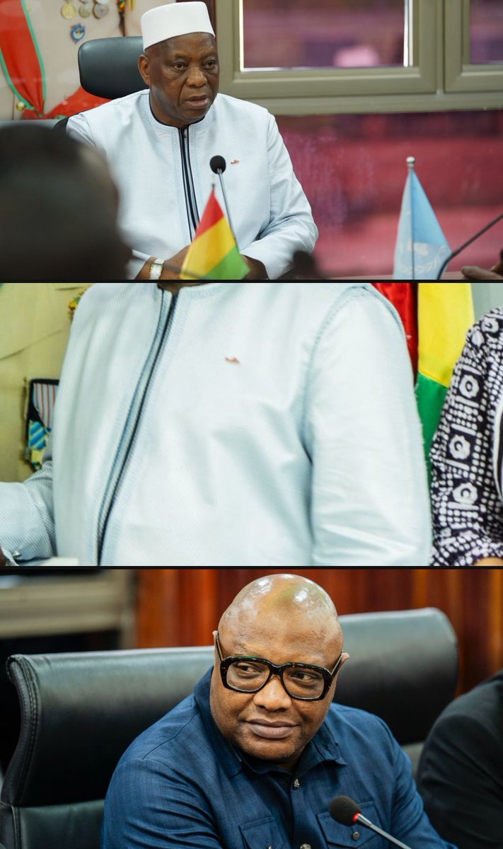 .<a href="/MarDieye/">Mar Dieye</a> et Yacoub El-Hillo, Directeur régional DCO Afrique, ont vu @Morissanda avant le Comité de pilotage @UNIS_Sahel à Conakry !

Au menu : coopération ONU-Guinée sur les programmes phares, gouvernance et anticorruption, et retombées des ressources pour les populations.