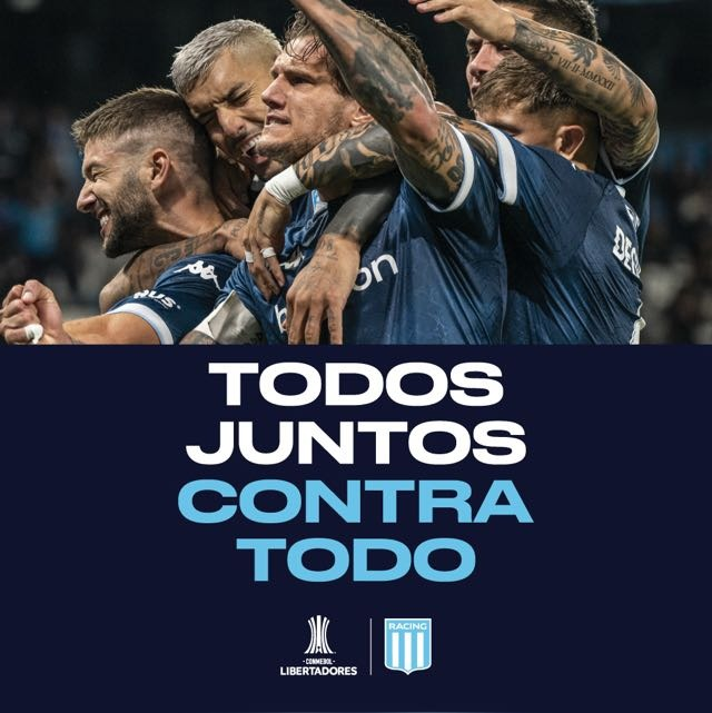 Fernandez_MM's tweet photo. Los verdaderos hinchas de Racing estamos TODOS JUNTOS CONTRA TODO. No nos importa más nada que lo que pase mañana en el Perón entre las 21.30 y lo que Dios disponga. Todo lo que se pueda hacer desde nuestro lugar lo haremos. Alentar en la cancha, tirar buenas vibras desde la casa, rezarle a Dios, a los santos, a los amigos y familiares que están alentando a Racing desde la platea más alta. Nuestro es sueño es más grande que todo. ¡Vamos Racing!