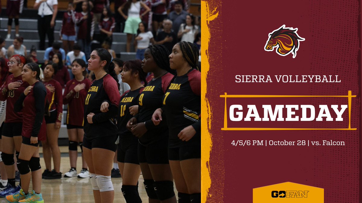 GAME DAY: Good luck to our seniors as they take on Falcon HS tonight in our Dig Pink game! Fans can receive $4 admission with a canned good donation! #StallionUp