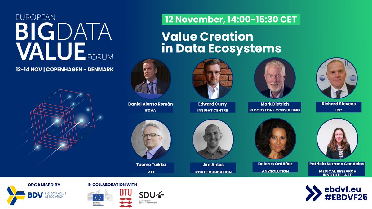 BDVA_eu's tweet image. 📢#EBDVF25 session: #ValueCreation in #DataEcosystems👉european-big-data-value-forum.eu/session/value-…

🗓️12-14 Nov
📍@dgibyen, Copenhagen

🎯This session will showcase data space initiatives that deliver tangible value with well-defined products, services, and use cases.

#BigData
#AI
#data
#AItech
