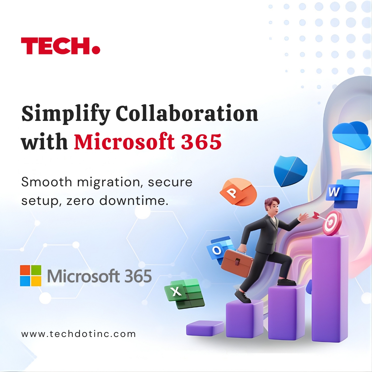 techdotinc's tweet image. Move your business to Microsoft 365 with confidence.
We handle everything, from setup to training.
#microsoft365 #cloudmigration #productivity #techdotinc