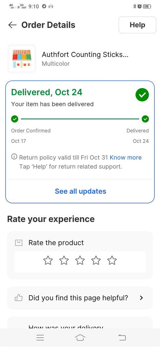 asadraza32's tweet photo. @Flipkart @flipkartsupport This is ridiculous! My order shows delivered on 24th Oct even though the actual delivery date was 29th and I haven’t received a single thing. Such fake delivery updates and zero accountability! Worst experience ever. #Flipkart #PoorService https://t.co/M2H5QQPzQn