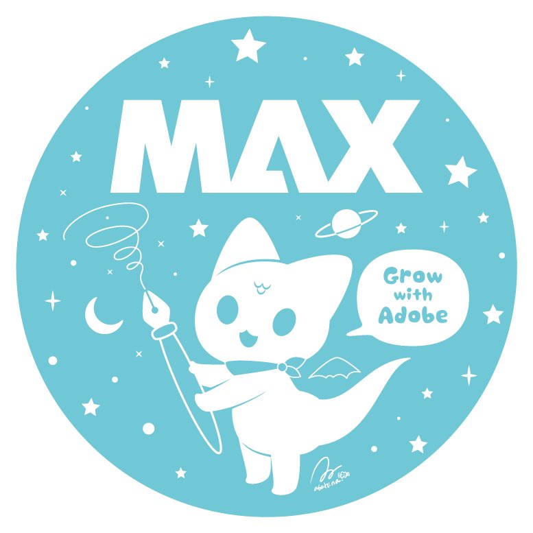 「#AdobeMAX2025 現地のAdobe Community Expertコ」|あさひな。のイラスト