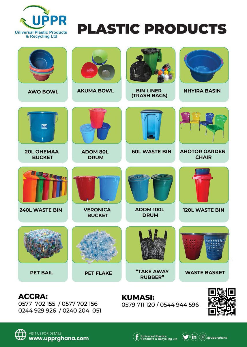 Preacherboye's tweet photo. Discover quality & affordable plastic products at @upprghana! From bins to more, explore our catalog today!
#GetABin Paradise Accra Aca Ashanti #TecnoSparkSlim #TidalRave25 Sabila #NSMQ2025 https://t.co/TopDWxwLMv