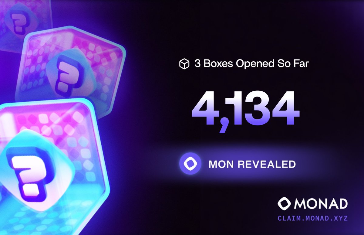 CryptoSobaca's tweet image. MONAD BOXES 🎁