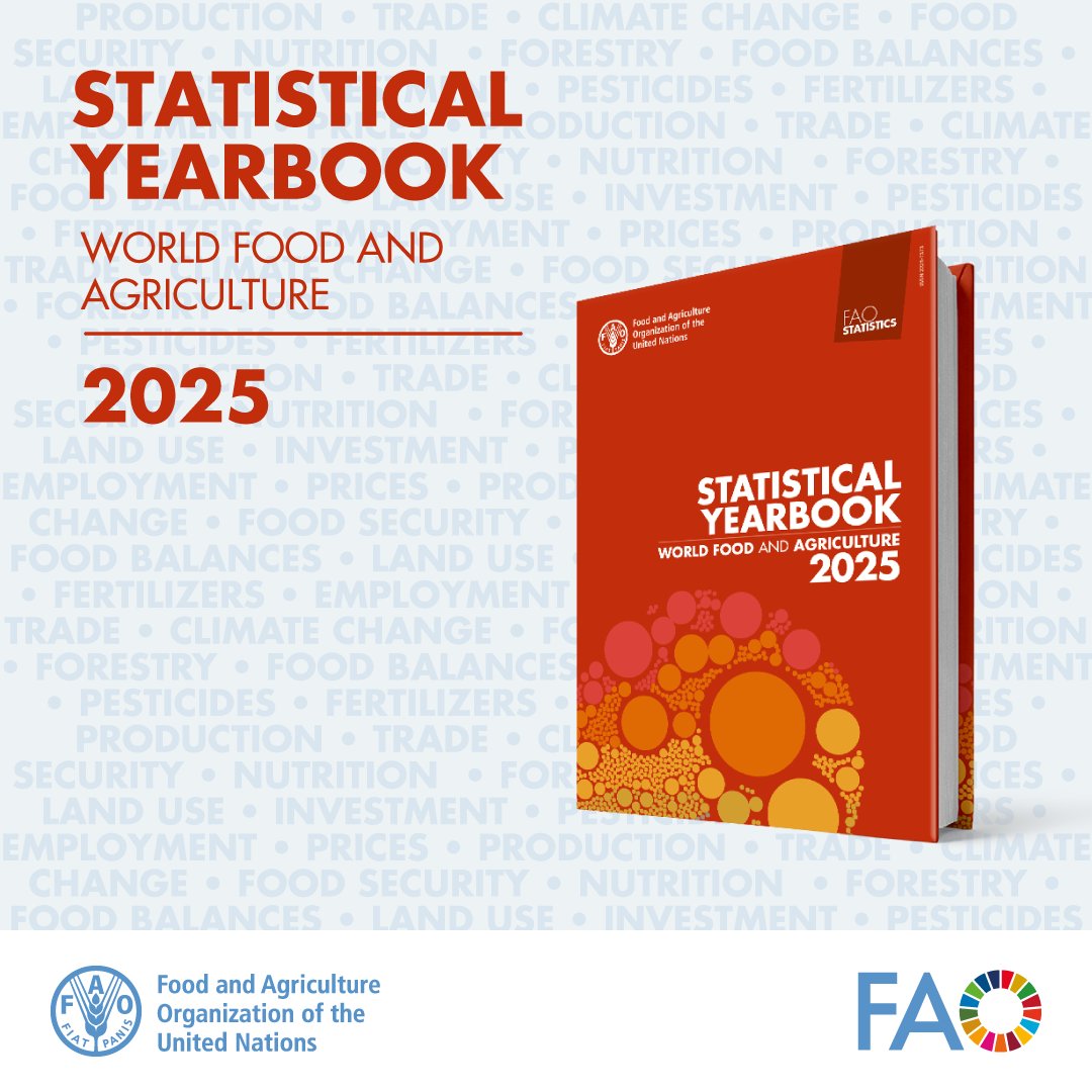 The Statistical Yearbook : World Food and Agriculture 2025 is out!

Download YOUR copy today!

📕doi.org/10.4060/cd4313…