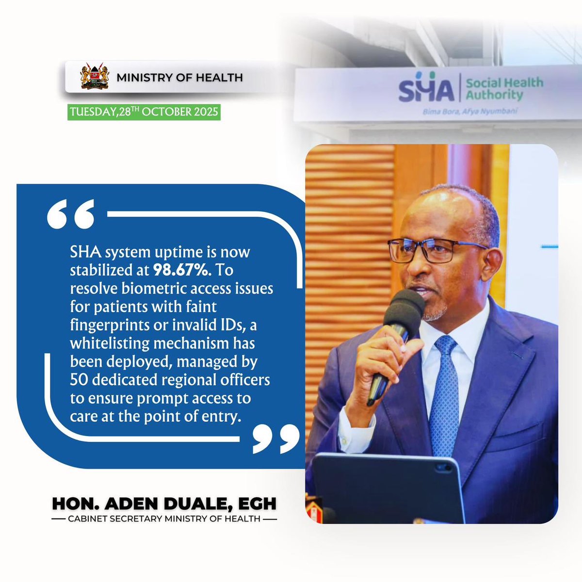 Hon. Aden Duale, EGH tweet media