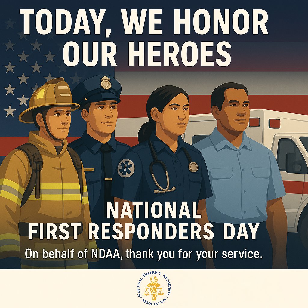 Today, we honor our heroes 🚒🚓🚑

On National First Responders Day, we salute the firefighters, police officers, EMTs, paramedics, and all those who courageously put their lives on the line to protect our communities.

Thank you for your courage, dedication, and sacrifice.