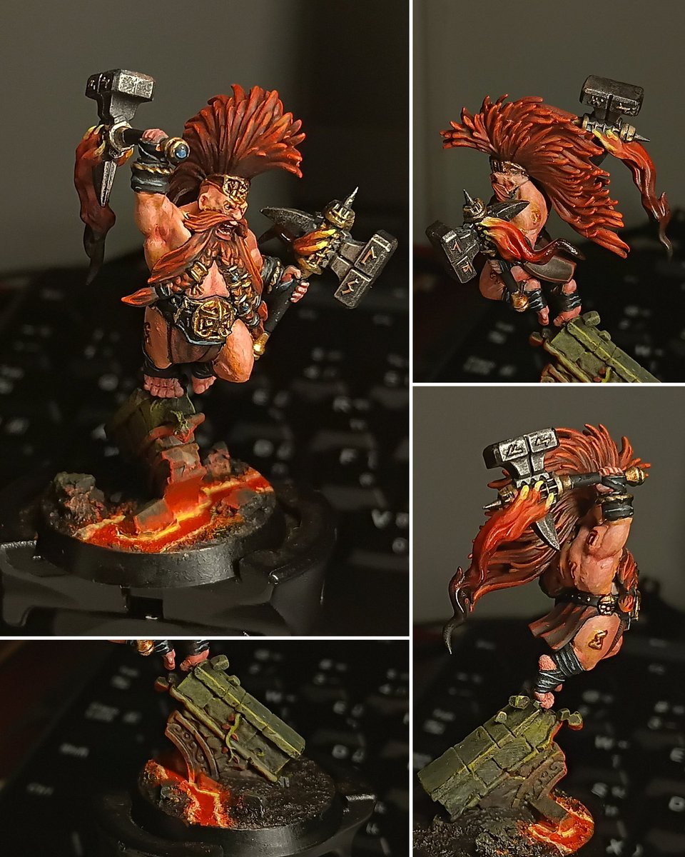 martinblomcmu's tweet image. Dwarf something something (Grimhold Exile) (painting commission)
#WarhammerCommunity