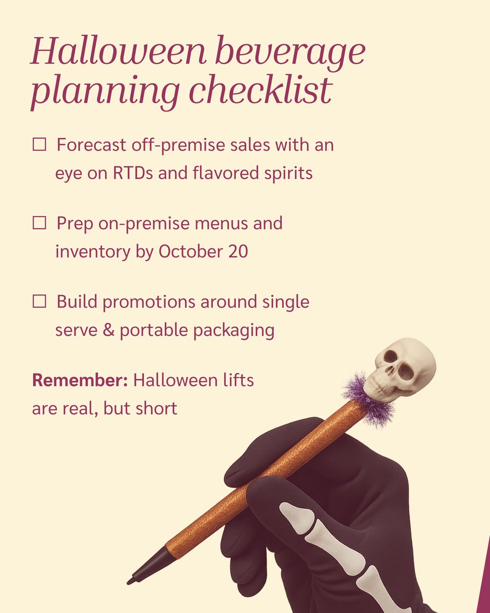 ClaretPlan's tweet image. 🍸🎃 Halloween lifts spirits — literally.
Cocktails surge, wine slips, and RTDs steal the show.

We pulled the stats so you can plan smarter next spooky season.
🧟 Swipe the insights. Bookmark for 2026.

#BevAlc #SupplyChainPlanning #RTDs #HalloweenSales #ClaretSolutions
