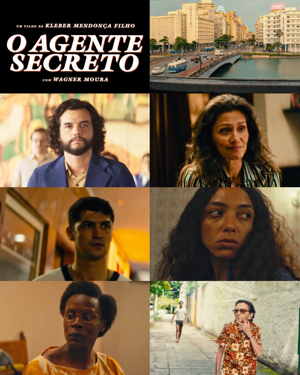 CINEMA505's tweet photo. 'O Agente Secreto' recebeu 2 indicações ao Gotham Awards 2025:

Melhor Atuação Principal (Wagner Moura)
Melhor Roteiro Original (Kleber Mendonça Filho) https://t.co/g4BfSrGp2R