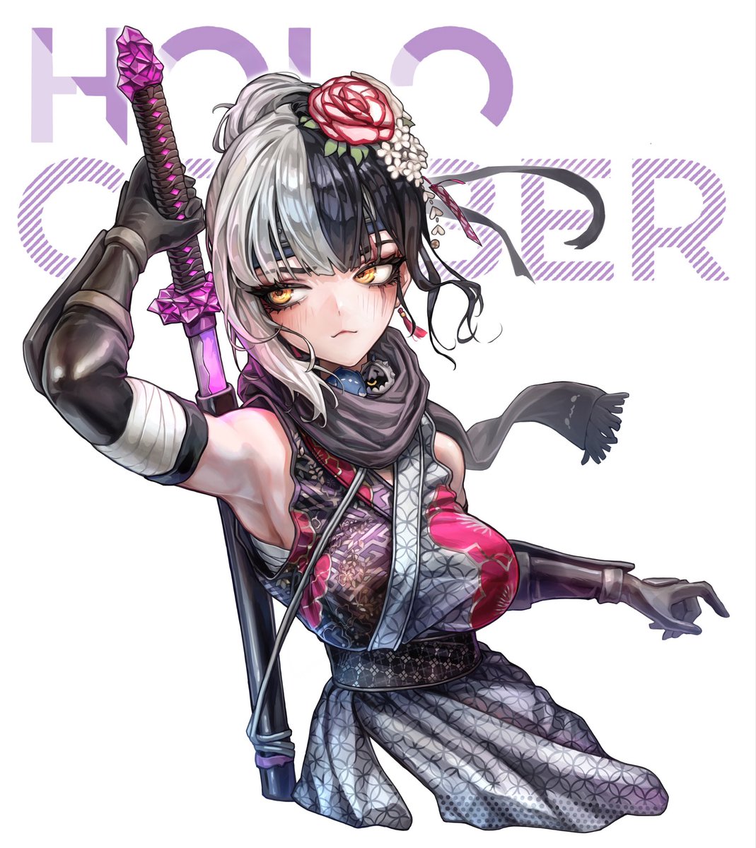 shinobi? Shiori!!   
Day 2_ Kunoichi/ninja
#ShiorinSketch #HOLOctober